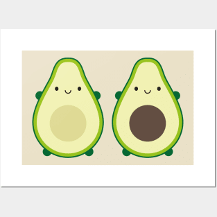 Kawaii Avocados Posters and Art